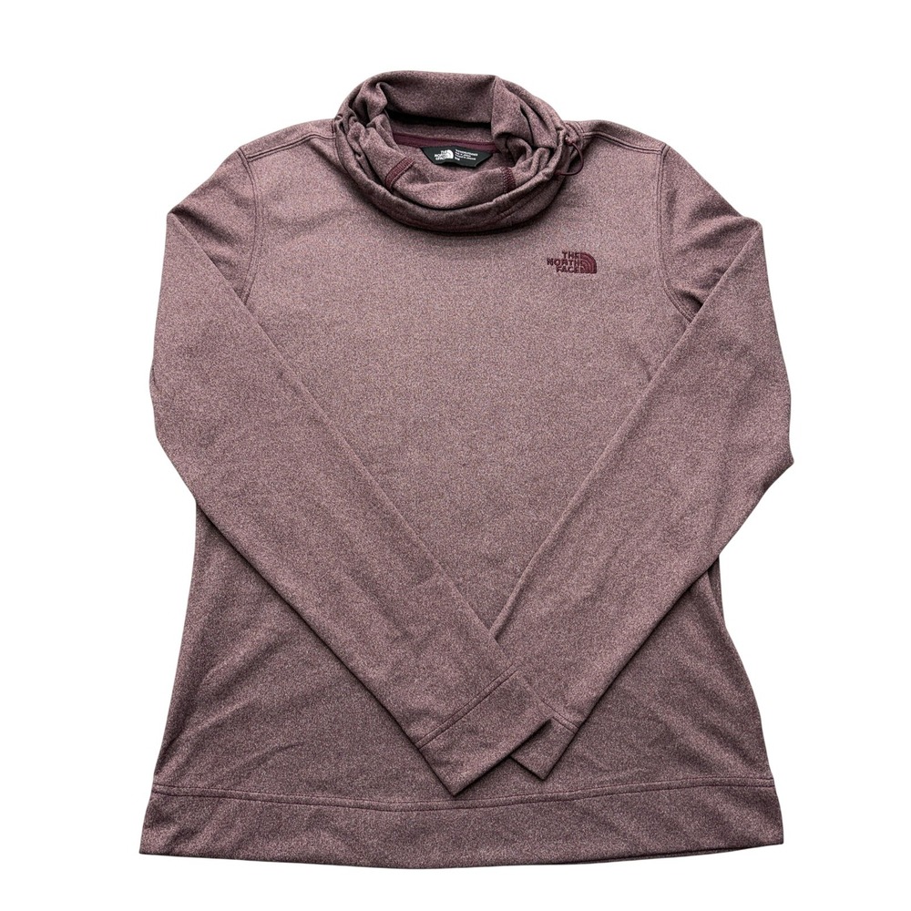 The North Face Hoodie Womens M Pink Cowl Neck Fleece Pullover Logo NF0A2TE7